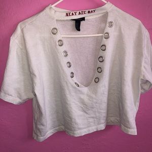 OFF WHITE CROP TOP NEVER WORN